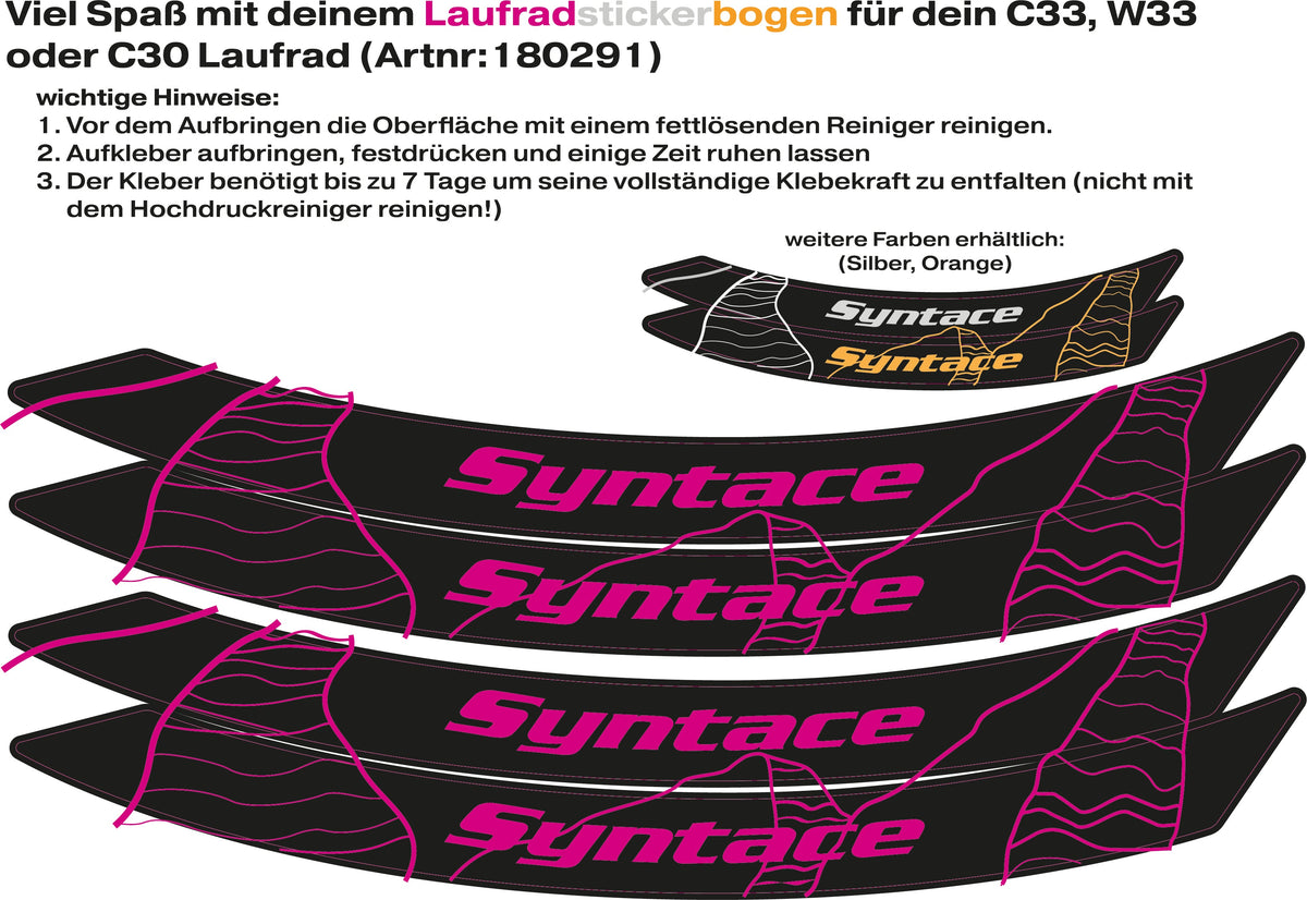 Felgenaufkleber MTB Color