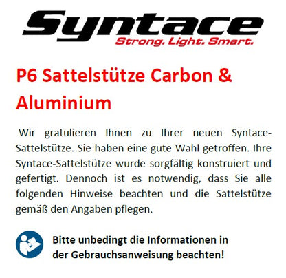 Bedienungsanleitungen Syntace P6 Alu und Carbon